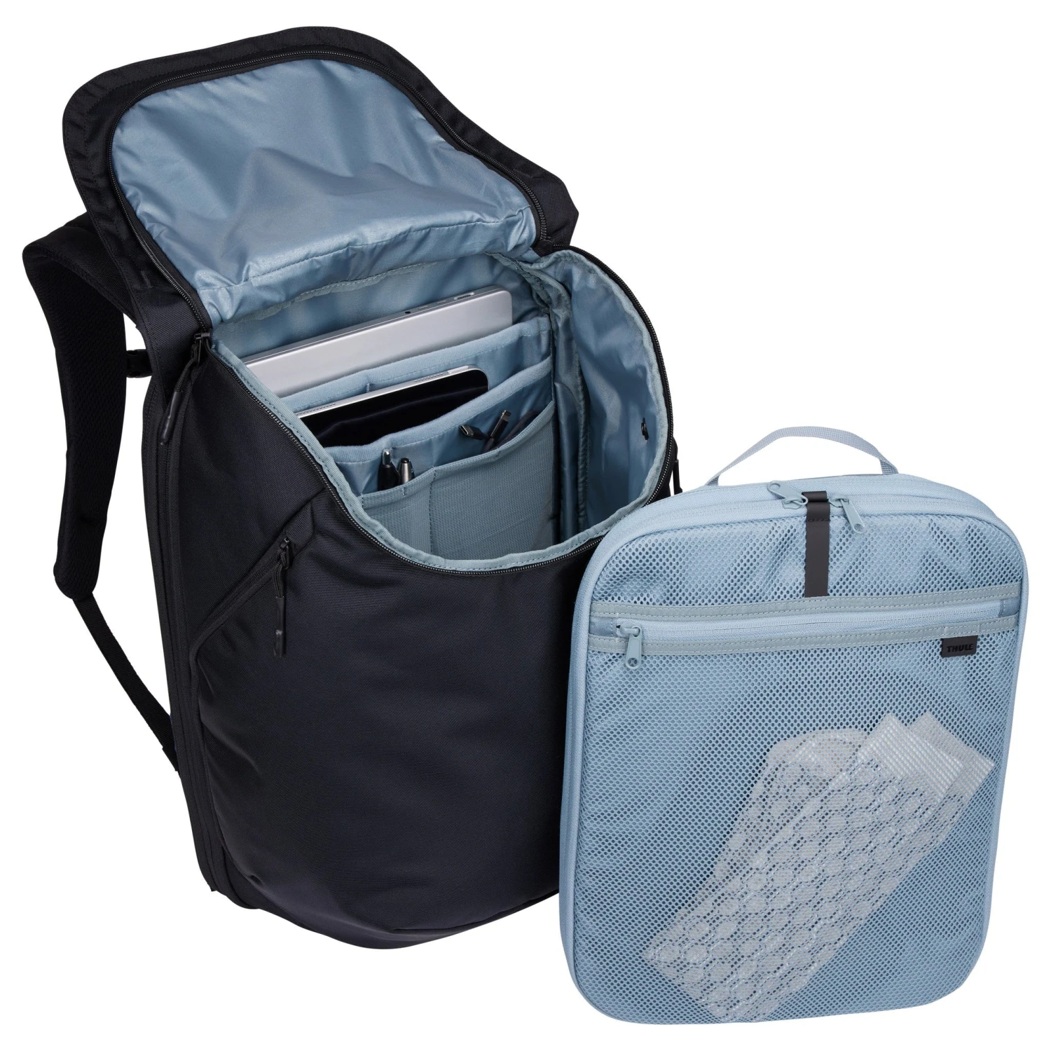 Thule Subterra 2 Black 26L-32L Expandable - Fold-Over Travel Laptop Backpack 13 Thule Subterra 2 Black 26L-32L Expandable - Fold-Over Travel Laptop Backpack - Image 11