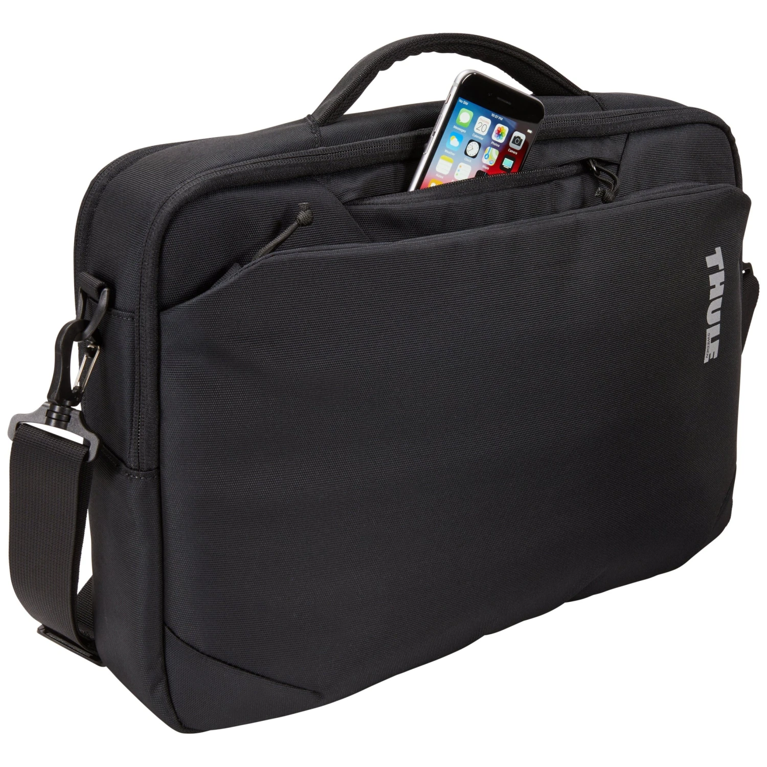 Thule Subterra 15.6" Laptop Bag & 10" Tablet Briefcase - Durable Black Nylon Professional Carry 9 Thule Subterra 15.6" Laptop Bag & 10" Tablet Briefcase - Durable Black Nylon Professional Carry - Image 7