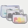 Travelon Set of 3 Mesh Zipped Pouches – Water-Resistant Ripstop Packing Organizers
