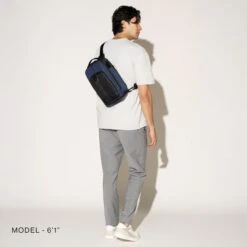 Travelpro Altitude 6L Crossbody Bag - Black Ballistic ECOFAB Water-Resistant Urban Sling -Luggage Pros Store Travelpro Altitude Crossbody 6L 12