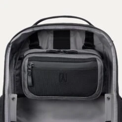 Travelpro Altitude Organization Kit Black - Ballistic ECOFAB Tech Pouch with Aluminum Hooks -Luggage Pros Store Travelpro Altitude Organization Kit 12