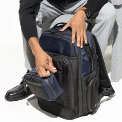 Travelpro Altitude Organization Kit Black - Ballistic ECOFAB Tech Pouch with Aluminum Hooks -Luggage Pros Store Travelpro Altitude Organization Kit 15