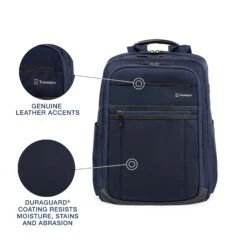 Travelpro Crew Executive Choice 3 Large Backpack - Black Ballistic Nylon with USB Charging & Laptop Sleeve -Luggage Pros Store Travelpro Crew Executive Choice 3 Large Backpack 8