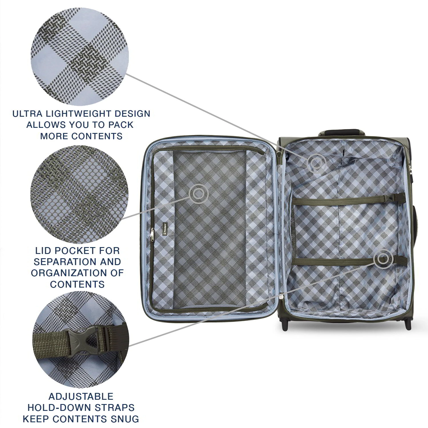 Travelpro Maxlite 5 26" Expandable Checked Rollaboard – Lightweight 2-Wheel Suitcase 16 Travelpro Maxlite 5 26" Expandable Checked Rollaboard – Lightweight 2-Wheel Suitcase - Image 14