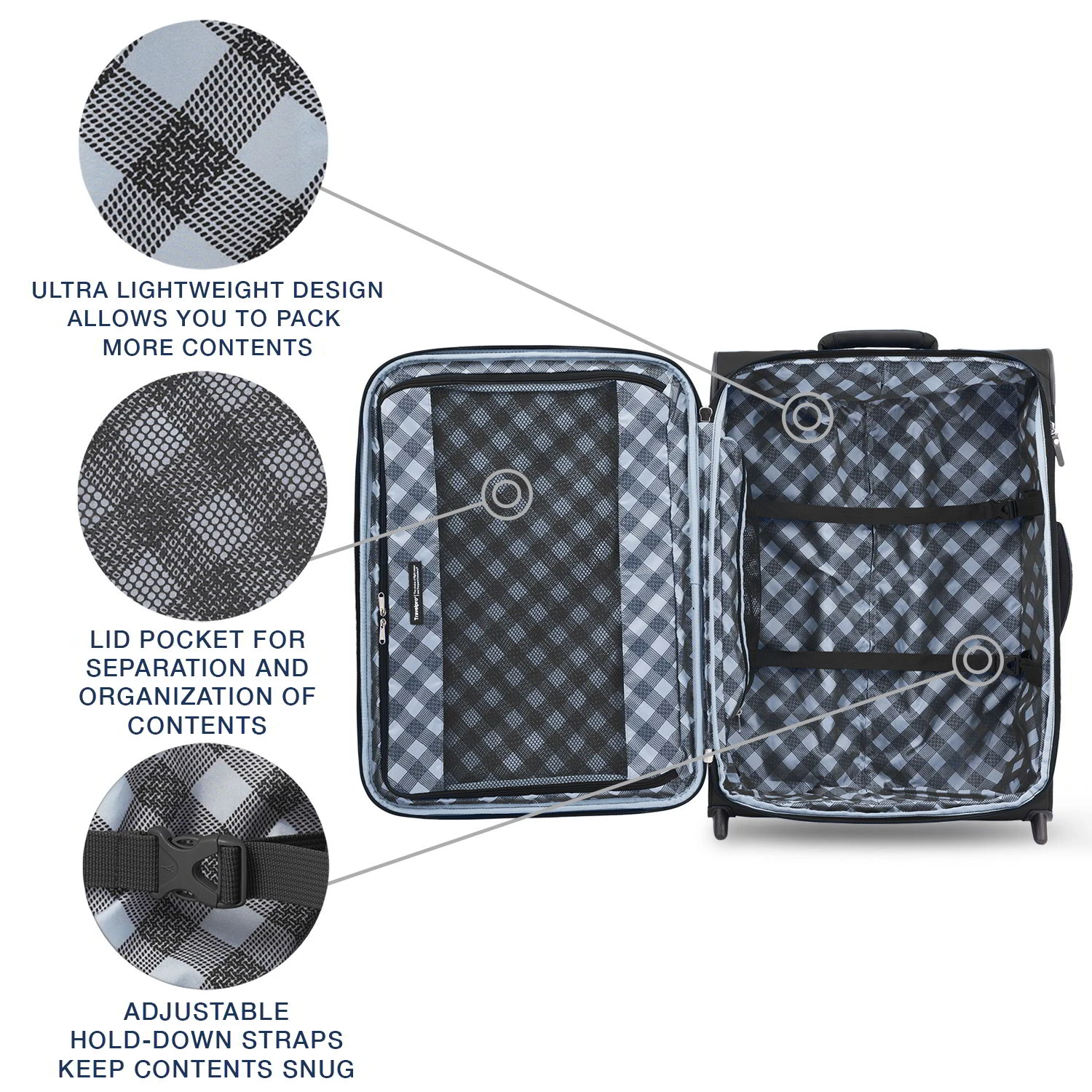 Travelpro Maxlite 5 26" Expandable Checked Rollaboard – Lightweight 2-Wheel Suitcase 8 Travelpro Maxlite 5 26" Expandable Checked Rollaboard – Lightweight 2-Wheel Suitcase - Image 6