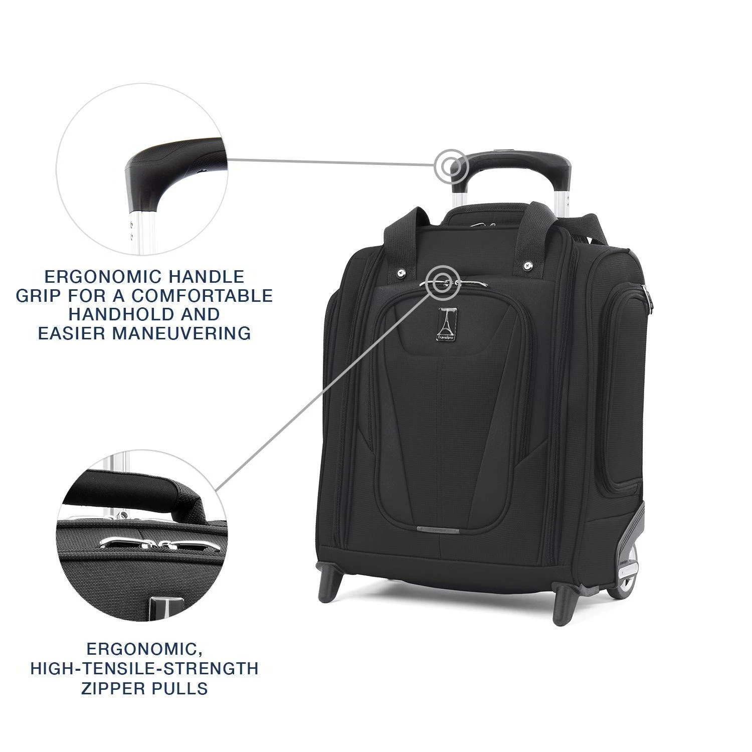 Travelpro Maxlite 5 Rolling Underseat Carry-On – Lightweight 2-Wheel Laptop Luggage 8 Travelpro Maxlite 5 Rolling Underseat Carry-On – Lightweight 2-Wheel Laptop Luggage - Image 6