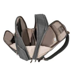 Travelpro Platinum Elite Business Backpack - Black High-Density Fabric with Leather Accents & 16" Laptop Sleeve -Luggage Pros Store Travelpro Platinum Elite Business Backpack 15