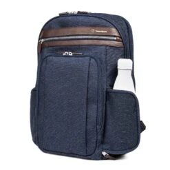 Travelpro Platinum Elite Business Backpack - Black High-Density Fabric with Leather Accents & 16" Laptop Sleeve -Luggage Pros Store Travelpro Platinum Elite Business Backpack 16