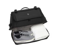 Victorinox Crosslight Duffel in Dark Grey – Recycled PET Eco-Friendly Travel Bag with Zipped Base Compartment -Luggage Pros Store Victorinox Crosslight Duffel 4