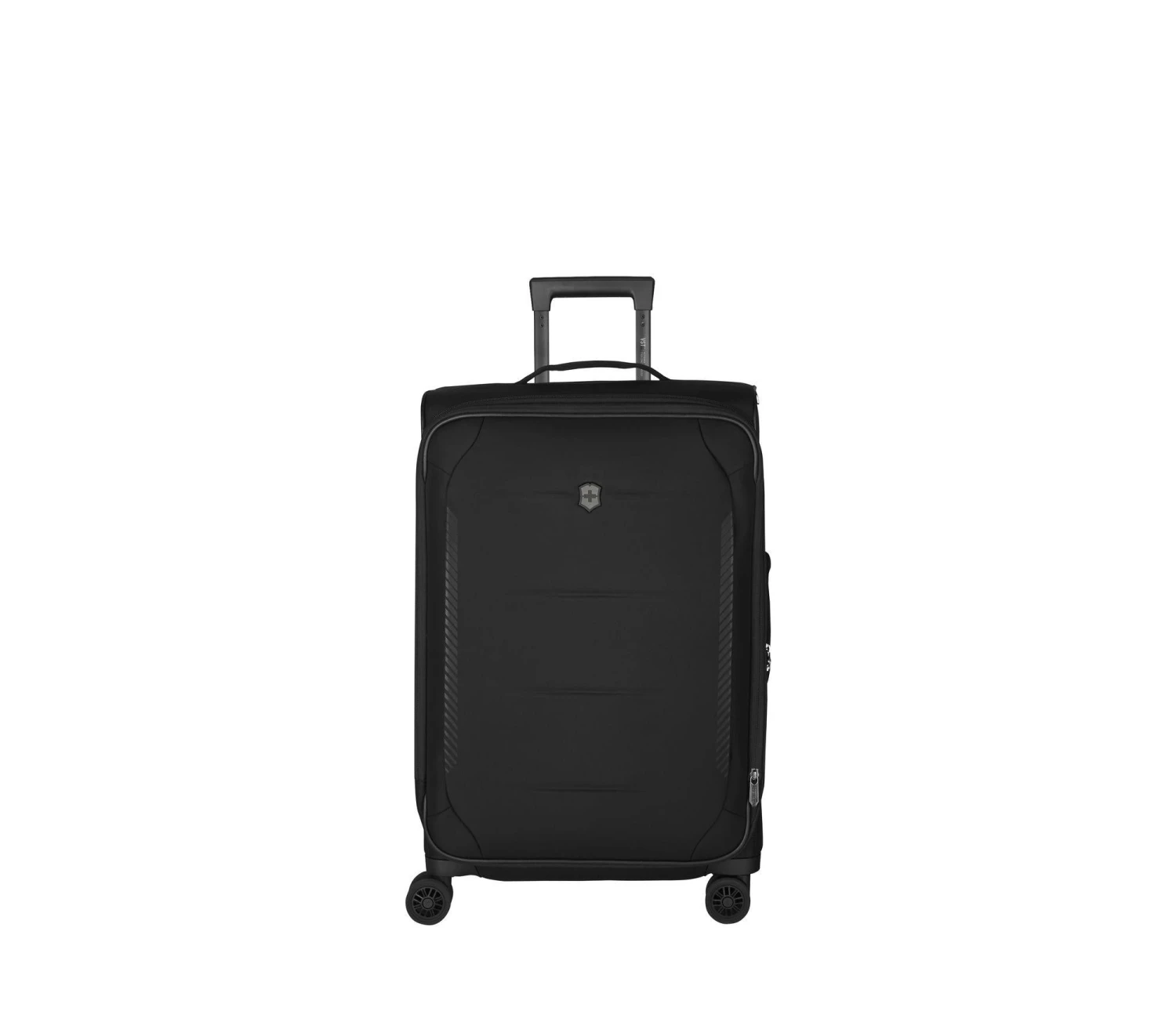 Victorinox Crosslight Medium Softside Checked Luggage – Black Expandable 8-Wheel Spinner 4 Victorinox Crosslight Medium Softside Checked Luggage – Black Expandable 8-Wheel Spinner - Image 2