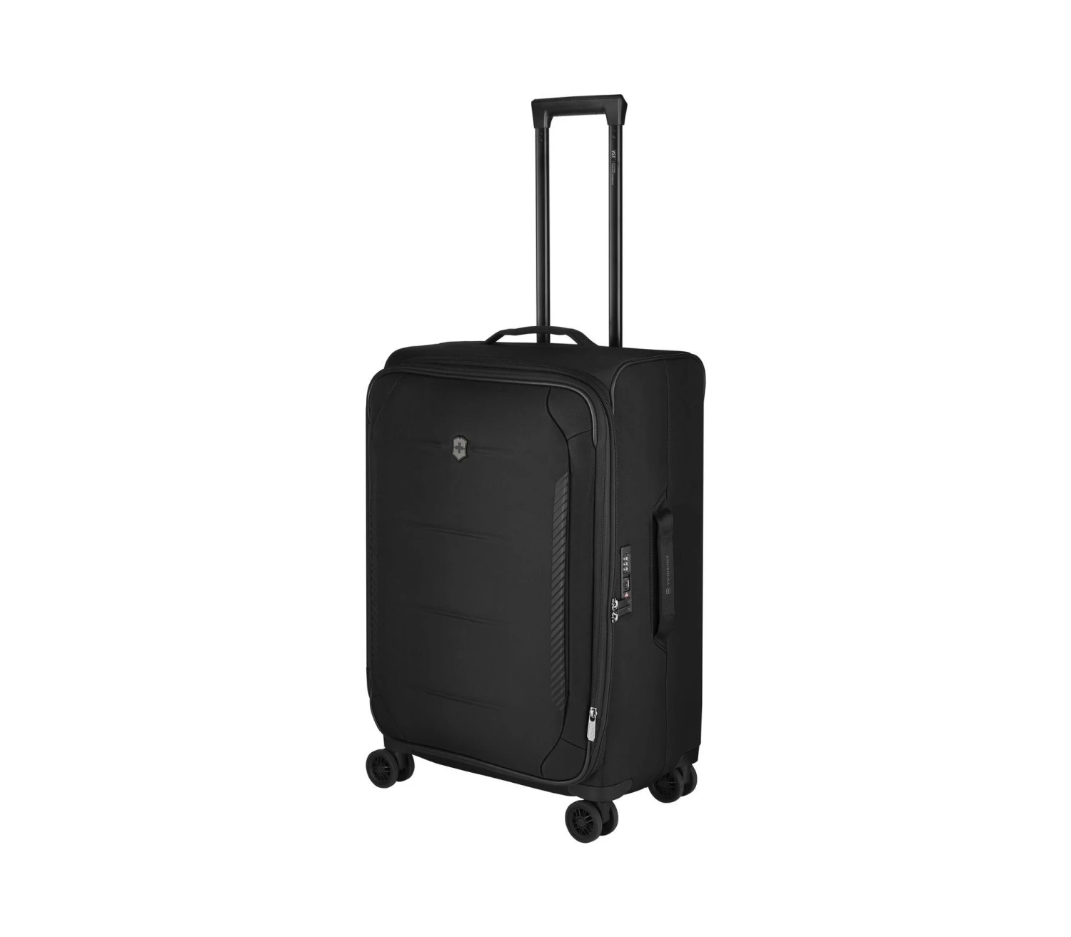 Victorinox Crosslight Medium Softside Checked Luggage – Black Expandable 8-Wheel Spinner 10 Victorinox Crosslight Medium Softside Checked Luggage – Black Expandable 8-Wheel Spinner - Image 8