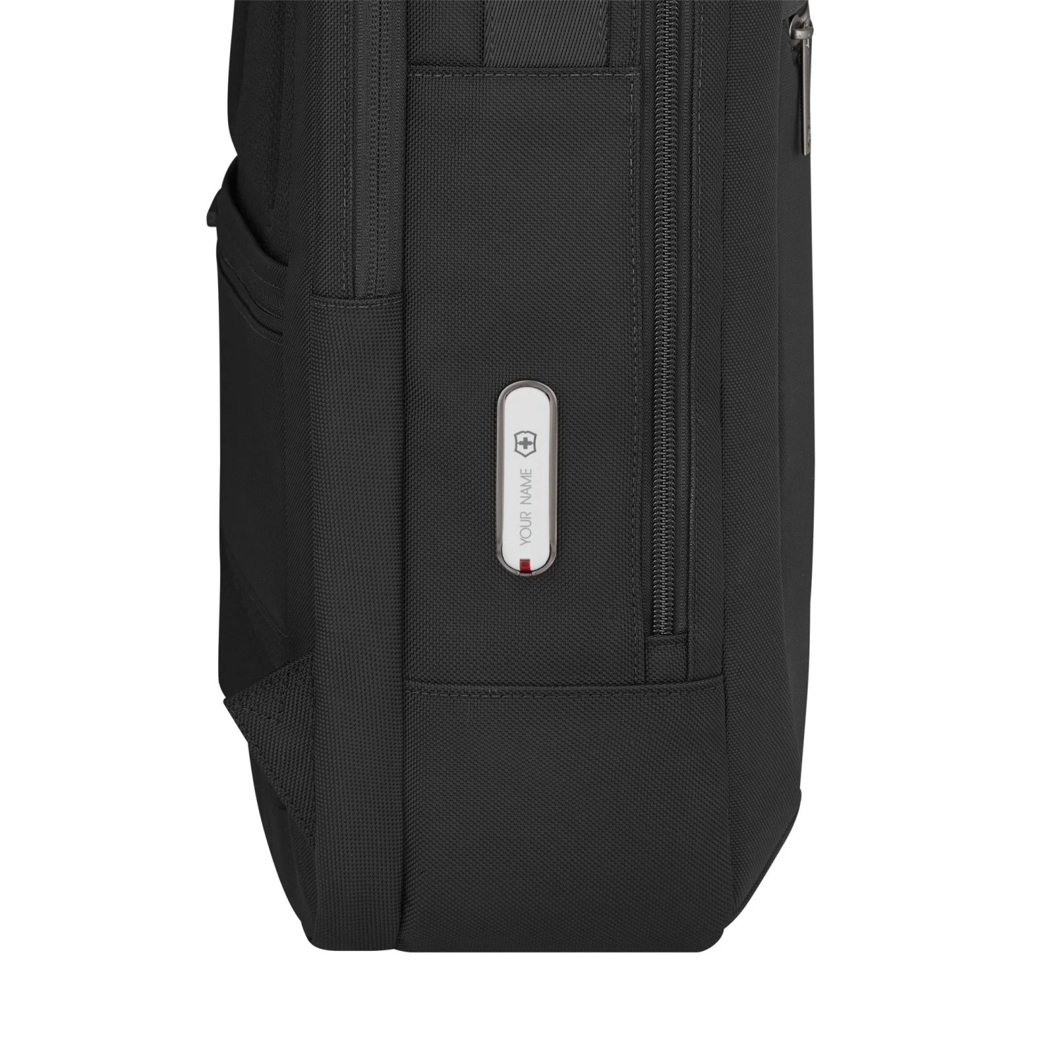 Victorinox Mythic Compact Backpack – Black Ballistic Nylon with Leather Trim & 14" Laptop Compartment 12 Victorinox Mythic Compact Backpack – Black Ballistic Nylon with Leather Trim & 14" Laptop Compartment - Image 10