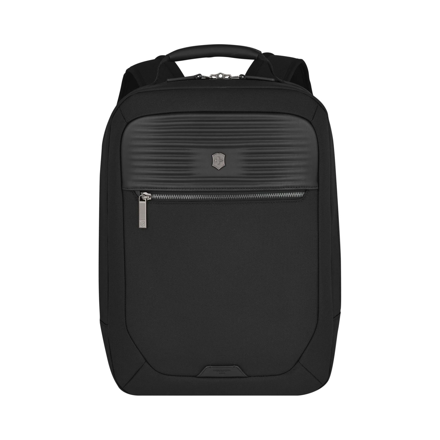 Victorinox Mythic Compact Backpack – Black Ballistic Nylon with Leather Trim & 14" Laptop Compartment 3 Victorinox Mythic Compact Backpack – Black Ballistic Nylon with Leather Trim & 14" Laptop Compartment