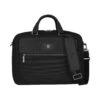 Victorinox Mythic Compact Briefcase – Black Ballistic Nylon with Leather Trim & 14" Laptop Sleeve -Luggage Pros Store Victorinox Mythic Compact Briefcase