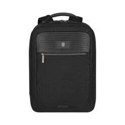 Victorinox Mythic Deluxe 15.6" Laptop Backpack – Black Ballistic Nylon with Leather Trim
