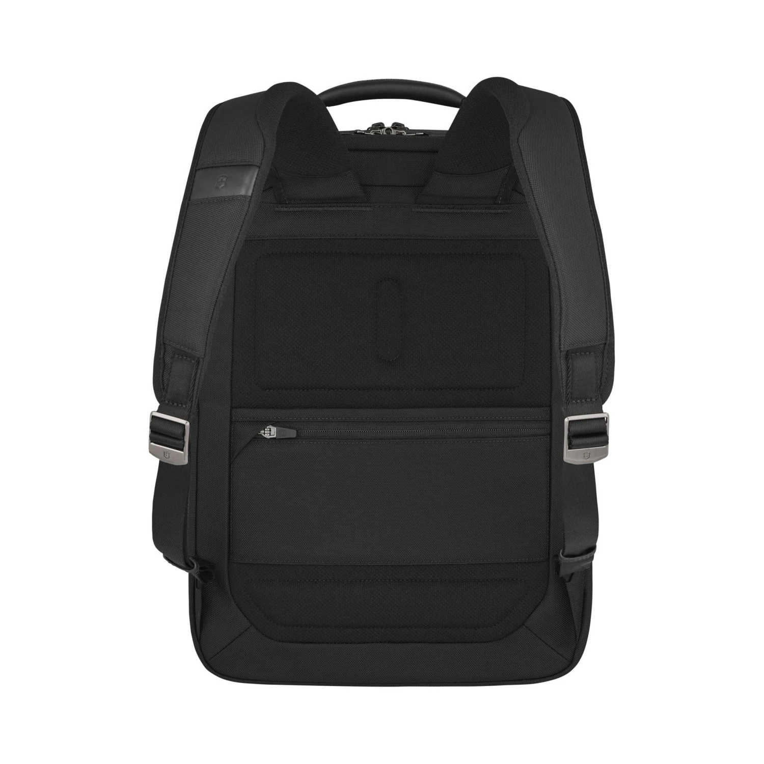 Victorinox Mythic Deluxe 15.6" Laptop Backpack – Black Ballistic Nylon with Leather Trim 6 Victorinox Mythic Deluxe 15.6" Laptop Backpack – Black Ballistic Nylon with Leather Trim - Image 4