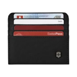 Victorinox Travel Essentials Black Slim RFID-Blocking 8-Slot Card Holder -Luggage Pros Store Victorinox Travel Essentials Card Holder 3