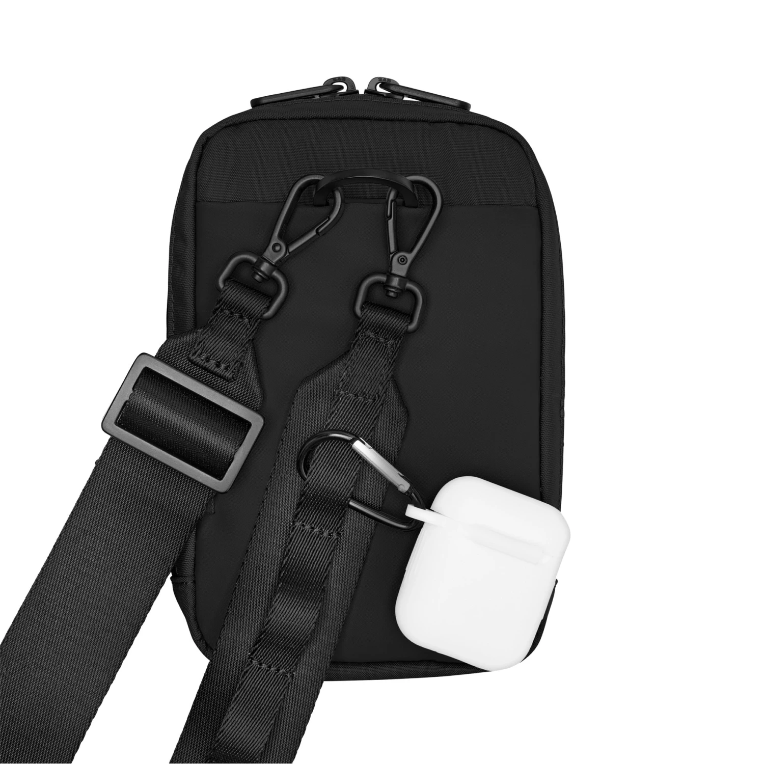 Victorinox Black Travel Essentials City Pouch – RFID Protected Modular Crossbody Bag 4 Victorinox Black Travel Essentials City Pouch – RFID Protected Modular Crossbody Bag - Image 2