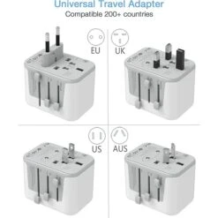 Voltage Valet International Travel Adapter 5 Port USB (3 USB-C, 2 USB-A) – Universal Global Power Plug 7 Voltage Valet International Travel Adapter 5 Port USB (3 USB-C, 2 USB-A) – Universal Global Power Plug -Luggage Pros Store Voltage Valet International Travel Adapter 5 Port USB 3