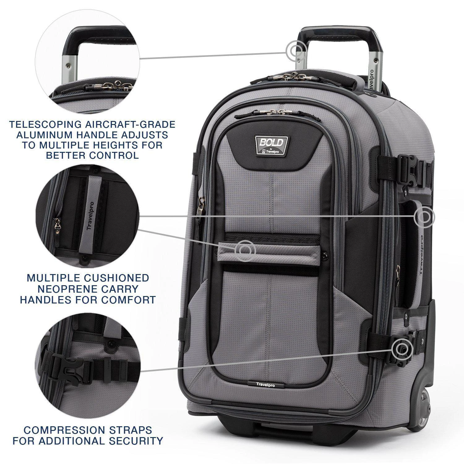 Bold By Travelpro 22" Expandable Rollaboard 11 Bold By Travelpro 22" Expandable Rollaboard - Image 9