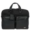 Brics Monza Technical Nylon and Leather Business Briefcase - Laptop & Tablet Laptop Bag