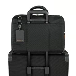 Briggs & Riley @Work Large Expandable Briefcase – Black 1600D Ballistic Nylon 17" Laptop Bag -Luggage Pros Store briggs riley work large expandable brief 6