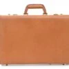 Korchmar Monroe 4" American Belting Leather Attache – Classic Piano Hinge 17" Laptop Briefcase