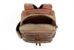 Korchmar Lux Mason Waxed Canvas & Leather 15" Laptop Backpack - Made in USA -Luggage Pros Store korchmar lux mason waxed canvas and leather laptop backpack 3