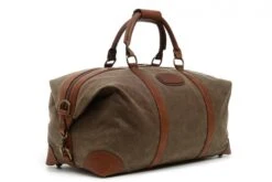 Korchmar Lux Twain 22" Waxed Canvas & Leather Weekender - Handcrafted USA Duffel Bag -Luggage Pros Store korchmar lux twain 22 waxed canvas weekender 8