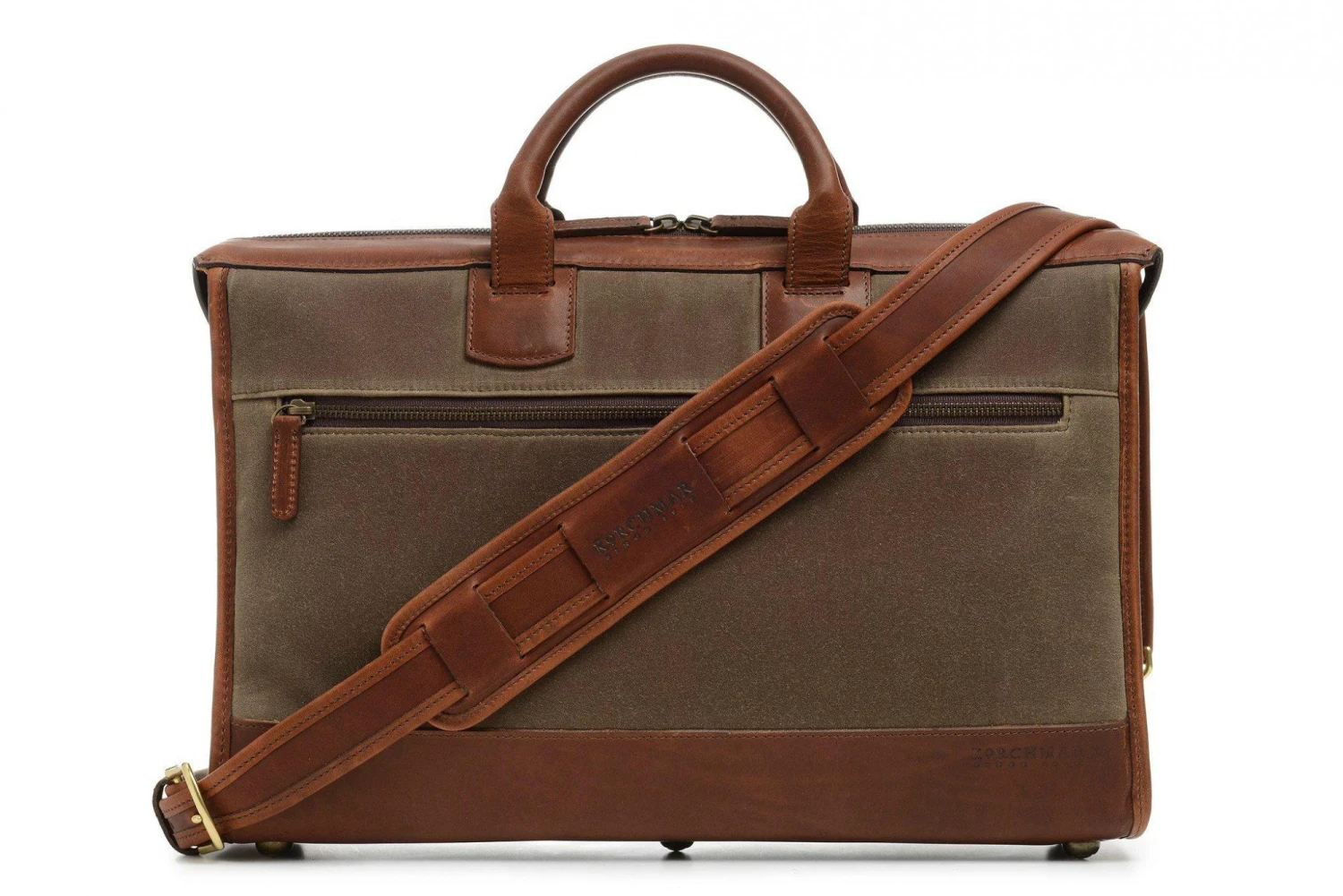 Korchmar Sawyer Slim Waxed Canvas and Full-Grain Leather 15" Laptop Briefcase 5 Korchmar Sawyer Slim Waxed Canvas and Full-Grain Leather 15" Laptop Briefcase - Image 3