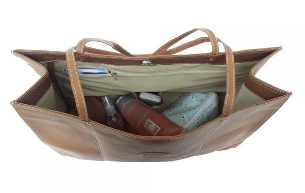 Piel Leather Carry-All Market Bag - Full-Grain Cowhide Ladies' Handbag & Travel Tote 4 Piel Leather Carry-All Market Bag - Full-Grain Cowhide Ladies' Handbag & Travel Tote - Image 2