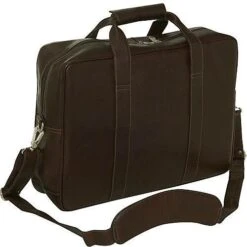 Piel Leather Executive Business 15" Laptop Computer Briefcase - Top Grain Vaquetta Cowhide -Luggage Pros Store piel leather computer briefcase 5