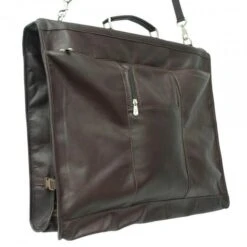 Piel Leather Elite Garment Bag – Full-Grain Vaquetta Leather Suit Carrier -Luggage Pros Store piel leather elite garment bag 4