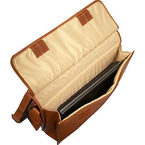 Piel Leather Full-Grain Vaquetta European Briefcase - 16-Inch Laptop Organizer Bag 4 Piel Leather Full-Grain Vaquetta European Briefcase - 16-Inch Laptop Organizer Bag - Image 2