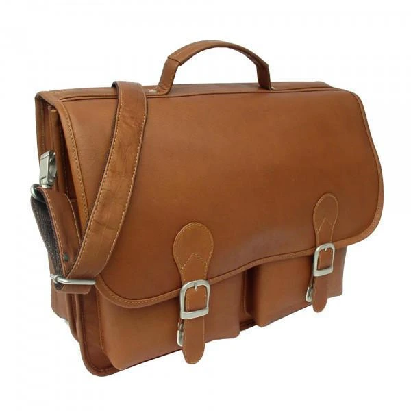 Piel Leather Black Full Grain Vaquetta Executive Two Pocket Portfolio Briefcase 7 Piel Leather Black Full Grain Vaquetta Executive Two Pocket Portfolio Briefcase - Image 5