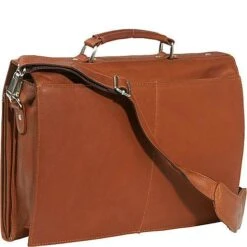 Piel Leather Executive Four Step-Down Portfolio - Full-Grain Vaquetta Leather Briefcase 14 Piel Leather Executive Four Step-Down Portfolio - Full-Grain Vaquetta Leather Briefcase -Luggage Pros Store piel leather four step down portfolio 4