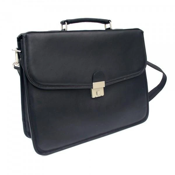 Piel Leather Executive Four Step-Down Portfolio - Full-Grain Vaquetta Leather Briefcase 7 Piel Leather Executive Four Step-Down Portfolio - Full-Grain Vaquetta Leather Briefcase - Image 5