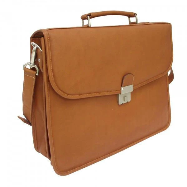 Piel Leather Executive Four Step-Down Portfolio - Full-Grain Vaquetta Leather Briefcase 9 Piel Leather Executive Four Step-Down Portfolio - Full-Grain Vaquetta Leather Briefcase - Image 7