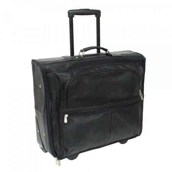 Piel Leather Garment Bag On Wheels 5 Piel Leather Garment Bag On Wheels - Image 3