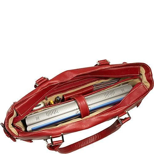 Piel Leather Large Ladies Side Strap Tote 4 Piel Leather Large Ladies Side Strap Tote - Image 2