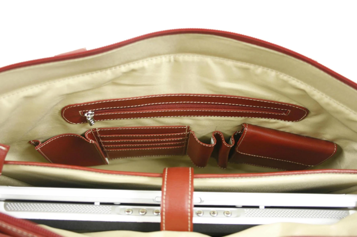 Piel Leather Large Ladies Side Strap Tote 6 Piel Leather Large Ladies Side Strap Tote - Image 4