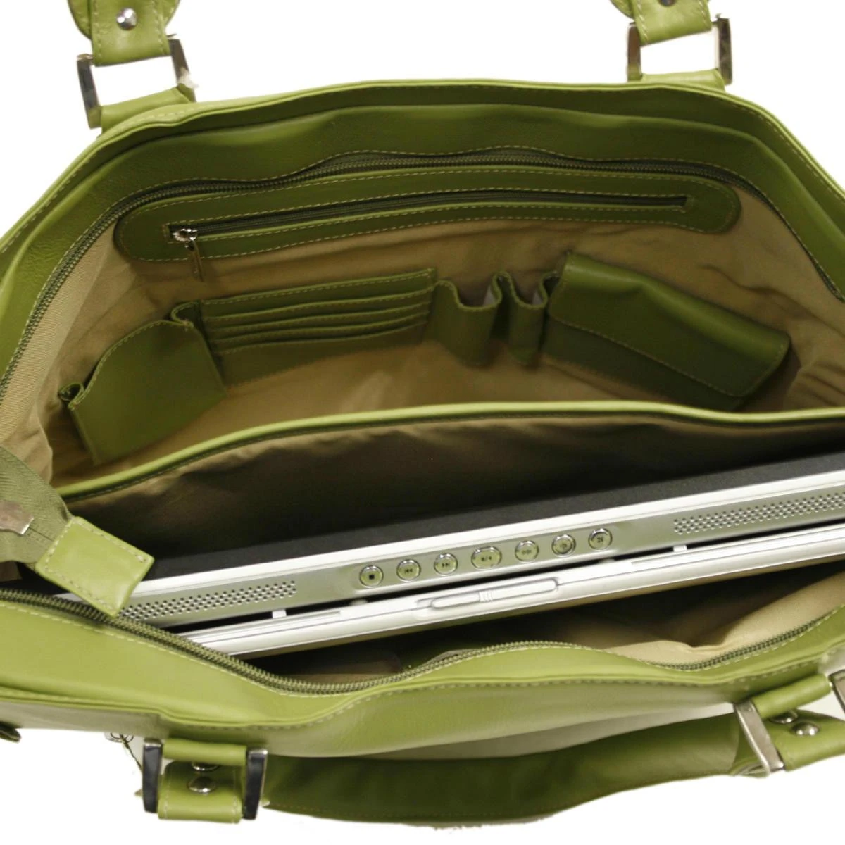 Piel Leather Large Ladies Side Strap Tote 7 Piel Leather Large Ladies Side Strap Tote - Image 5