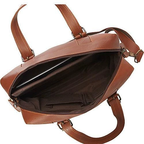 Piel Leather Mayan Small Carry-On Brief - Full Grain Cowhide Leather Hybrid Laptop Bag 4 Piel Leather Mayan Small Carry-On Brief - Full Grain Cowhide Leather Hybrid Laptop Bag - Image 2