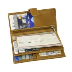 Piel Leather Top Grain Multi-Card Wallet - Naked Leather Snap Closure Organizer 13 Piel Leather Top Grain Multi-Card Wallet - Naked Leather Snap Closure Organizer -Luggage Pros Store piel leather multi card wallet 3