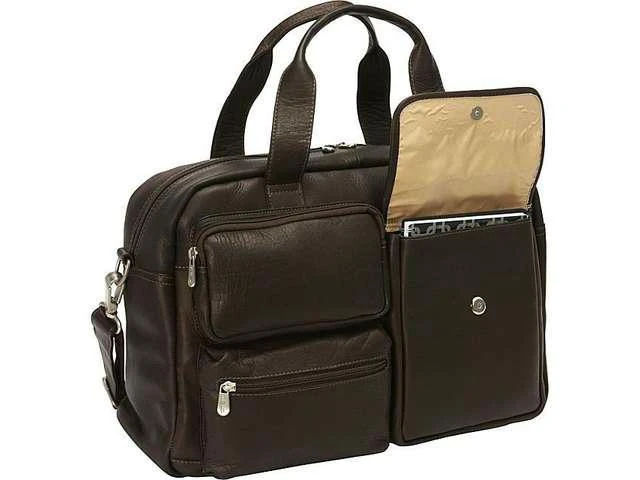 Piel Leather Multi-Pocket Carry-On Duffel 5 Piel Leather Multi-Pocket Carry-On Duffel - Image 3