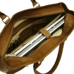 Piel Leather Shoulder Buckle Tote -Luggage Pros Store piel leather shoulder buckle tote 3