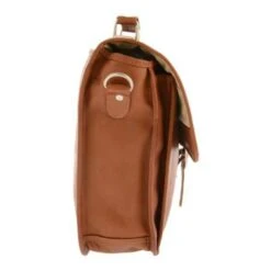 Piel Leather Small Flap-Over Laptop Brief – Full-Grain Cowhide Executive 12" Netbook Bag -Luggage Pros Store piel leather small flap over laptop brief 6