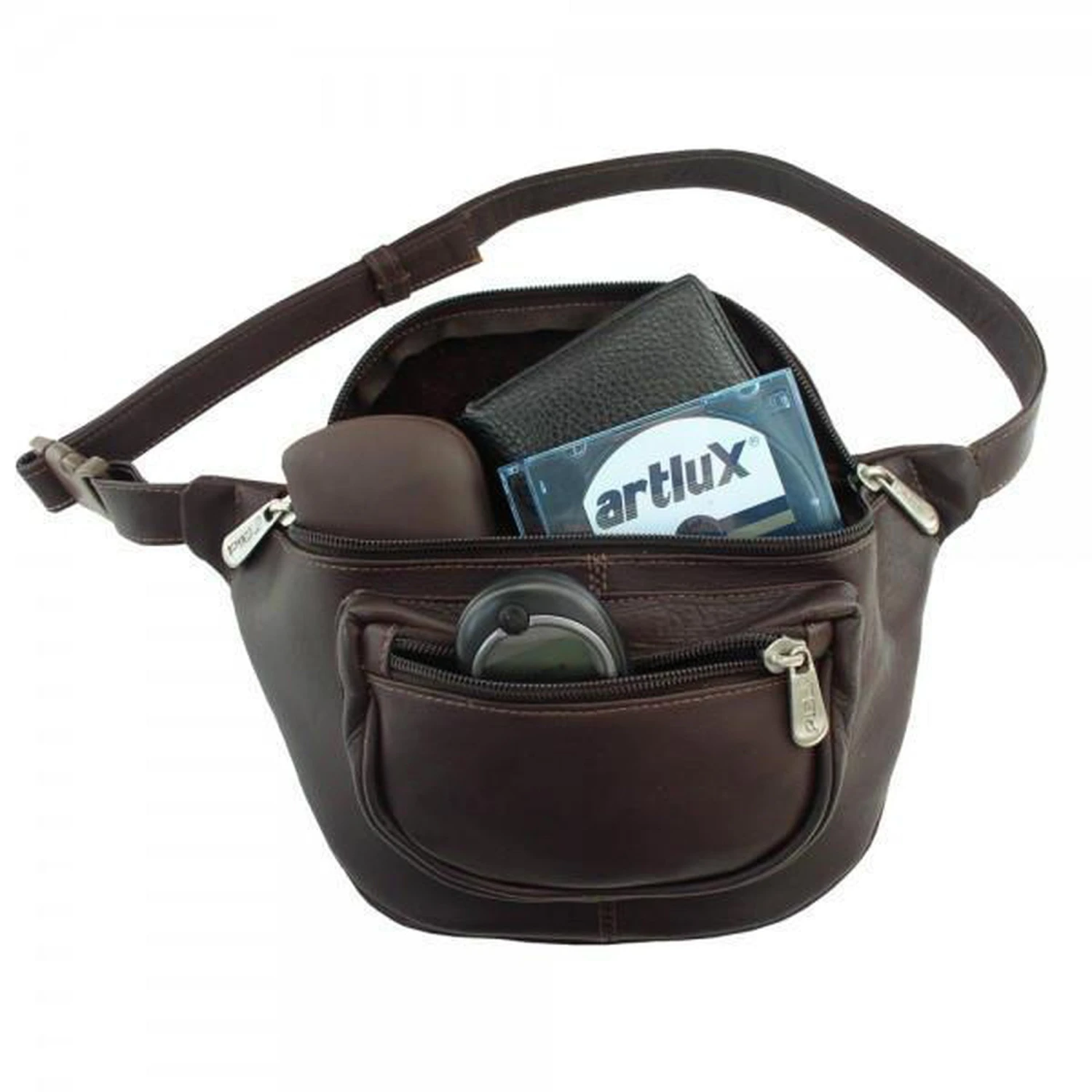Piel Leather Travelers Waist Bag 6 Piel Leather Travelers Waist Bag - Image 4