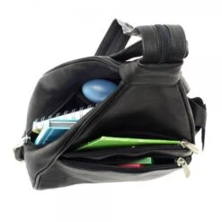 Piel Leather Two-Pocket Sling – Full-Grain Cowhide Convertible Backpack Bag -Luggage Pros Store piel leather two pocket sling 3