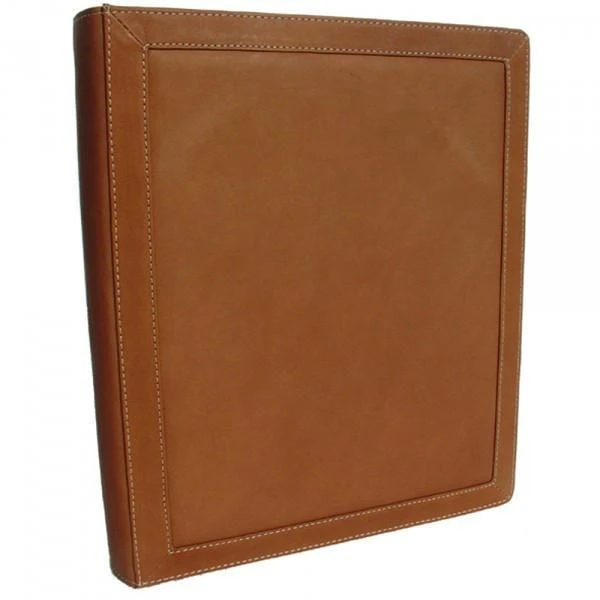 Piel Leather Three-Ring Binder Folder – Full Grain Vaquetta Leather Executive Portfolio 4 Piel Leather Three-Ring Binder Folder – Full Grain Vaquetta Leather Executive Portfolio - Image 2